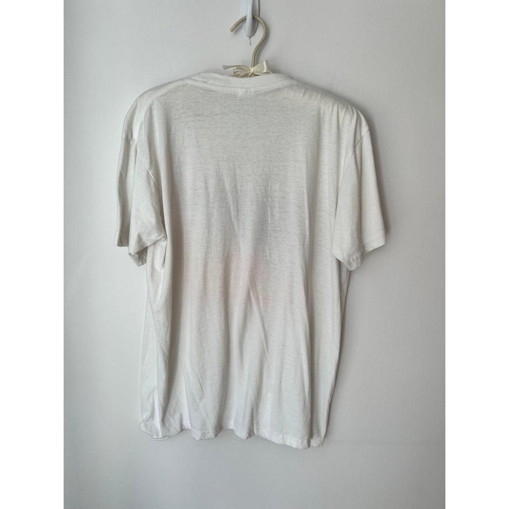 Vintage Bahamas Graphic T-Shirt White Seashell Beach Souvenir Tee Large - Picture 6 of 7